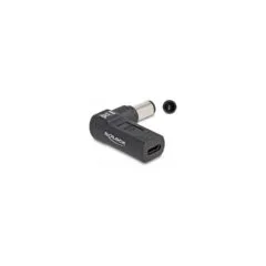 Delock Adapter für Notebook Ladekabel USB Type-CTM Buchse zu HP 7.4 x 5.0 mm Stecker 90° gewinkelt