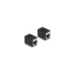 Delock Adapter RJ45 Buchse zu RJ45 Buchse Cat.6A schwarz