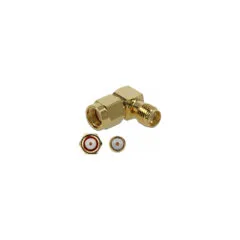Delock Adapter RP-SMA Stecker zu SMA Buchse 90° 10 GHz