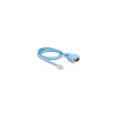 Delock Adapter RS-232 DB9 Stecker zu 1 x Seriell RS-232 RJ45 Stecker 1 m