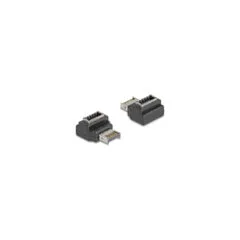 Delock Adapter USB 10 Gbps Typ-E Key A Stecker zu Buchse gewinkelt