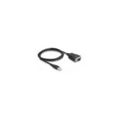 Delock Adapter USB 2.0 Typ-A Stecker zu 1 x Seriell RS-232 D-Sub 9 Stecker mit Schrauben und Muttern ESD Überspannung...