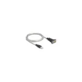 Delock Adapter USB 2.0 Typ-A zu 1 x Seriell RS-422 485 Stecker mit 6 Pin Terminalblock 5 V 1 m