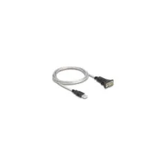 Delock Adapter USB 2.0 Typ-A zu 1 x Seriell RS-422 485 Stecker mit 6 Pin Terminalblock 5 V 1 m