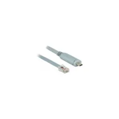 Delock Adapter USB 2.0 Type-CTM Stecker to 1 x Seriell RS-232 RJ45 Stecker 0.5 m grau