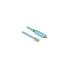 Delock Adapter USB 2.0 Type-CTM Stecker to 1 x Seriell RS-232 RJ45 Stecker 3.0 m blau