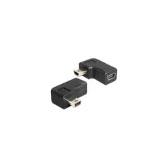 Delock Adapter USB-B mini 5 Pin Stecker Buchse 90°gewinkelt