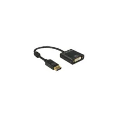 DELOCK Adapterkabel DisplayPort 1.2 Stecker to DVI 24+5 Buchse schwarz 4K Passiv