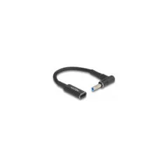 Delock Adapterkabel für Notebook Ladekabel USB Type-CTM Buchse zu HP 4.5 x 3.0 mm Stecker 90° gewinkelt 15 cm