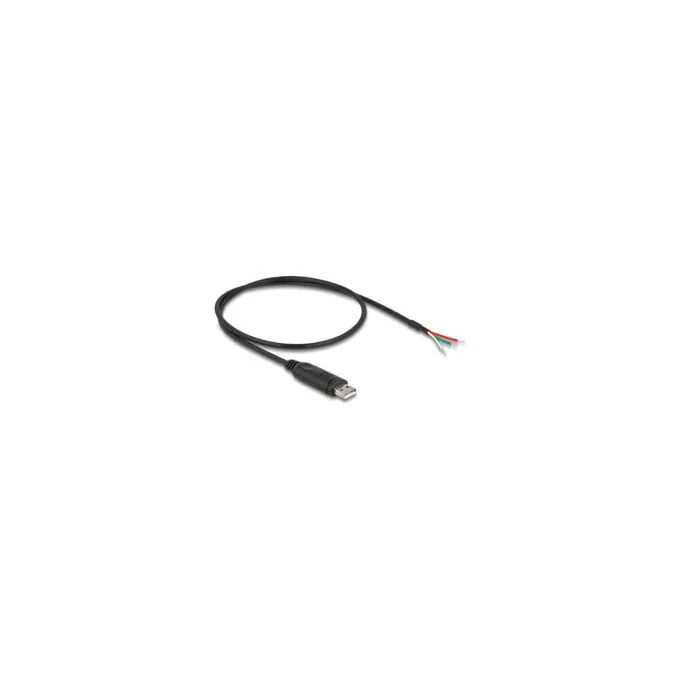 Delock Adapterkabel USB 2.0 Typ-A zu seriell RS-485 3 x offene Kabelenden 0.5 m — image 2