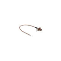 Delock Antennenkabel FAKRA F Buchse zu offenen Kabelenden RG-316 20 cm 2 vorgestanzte Löcher