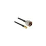Delock Antennenkabel N Stecker to RP-SMA Stecker CFD200 0.5 m low loss