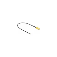 DELOCK Antennenkabel SMA Buchse zum Einbau zu MHF 4L LK Stecker 1.37 20cm Gewindelnge 10mm