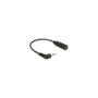 Delock Audiokabel Klinkenstecker 2.5 mm 3 Pin gewinkelt to Klinkenbuchse 3.5 mm 3 Pin