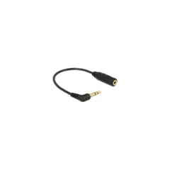 Delock Audiokabel Klinkenstecker 3.5 mm 3 Pin gewinkelt to Klinkenbuchse 2.5 mm 3 Pin