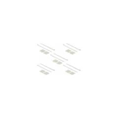 Delock Befestigungssockel 40 x 40 mm mit Kabelbinder L 250 x B 7.2 mm weiß