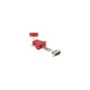 Delock D-Sub 15 Pin Stecker zu RJ12 Buchse Montagesatz rot
