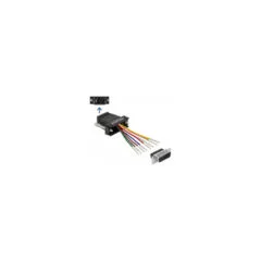 Delock D-Sub 15 Pin Stecker zu RJ45 Buchse Montagesatz schwarz