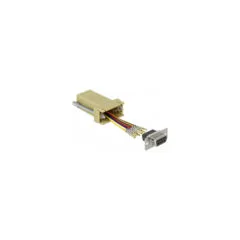 Delock D-Sub 9 Pin Buchse zu RJ45 Buchse Montagesatz grau