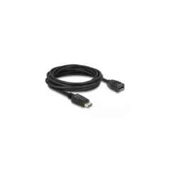 DELOCK DisplayPort 1.2 Extension Cable 5 m - 4K 60 Hz - Black