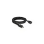 DELOCK DisplayPort 1.2 Extension Cable 5 m - 4K 60 Hz - Black
