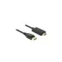 DELOCK DisplayPort 1.2 to HDMI-A Cable 2 m - 85317 - Passive 4K (3840x2160), Gold-Plated Contacts, Black