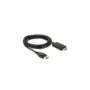 DeLOCK DisplayPort 1.2 to HDMI-A Passive Cable - 85318 - 3 m, Black, 4K