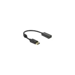 DELOCK DisplayPort 1.2 to HDMI Adapter - 4K Passive, Black