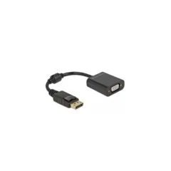 DELOCK DisplayPort 1.2 to VGA Passive Adapter - black