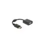 DELOCK DisplayPort 1.2 to VGA Passive Adapter - black