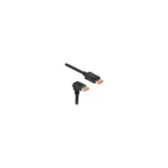 Delock DisplayPort Kabel Stecker gerade zu Stecker 90° unten gewinkelt 8K 60 Hz 1 m