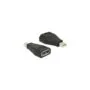 DELOCK DisplayPort Mini to DisplayPort Female Adapter - 65238 - Black