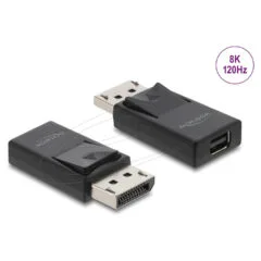 Delock DisplayPort zu Mini DisplayPort Adapter 8K mit HDR und HDCP Unterstützung - bidirektional