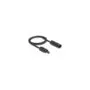Delock DL4 Solar Flachbandkabel Stecker zu Buchse 1 m schwarz