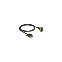 Delock DVI Kabel 24+1 Stecker zu 24+1 Stecker gewinkelt 1 m