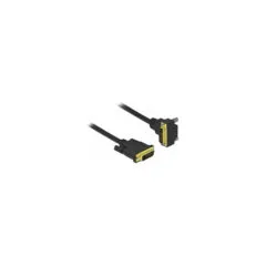 Delock DVI Kabel 24+1 Stecker zu 24+1 Stecker gewinkelt 5 m