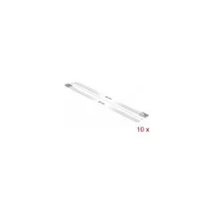 Delock Edelstahlkabelbinder L 500 x B 7.9 mm weiß 10 Stück