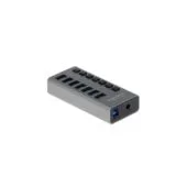 DELOCK External SuperSpeed USB Hub with 7 Ports and Power Switch