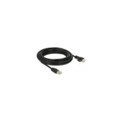 Delock GigE Kamera Kabel RJ45 Stecker zu RJ45 Stecker mit Schrauben Cat.6 S FTP 5 m