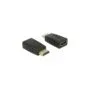 DELOCK HDMI-A Male to HDMI-A Female EDID Emulator Adapter - 63320 - Black, 4K60Hz