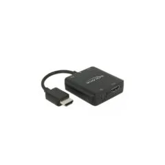 DELOCK HDMI Audio Extractor 4K 60 Hz kompakt - 63276 - Black