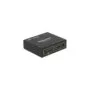DELOCK HDMI Splitter 1x HDMI In to 2x HDMI Out 4K - 87701 - Black, Metal, 1 m