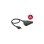 DELOCK HDMI UHD Switch - 3 x HDMI in to 1 x HDMI out - 4K - with integrated cable 50 cm