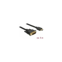 Delock HDMI zu DVI 18+1 Kabel bidirektional 5 m