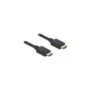 DELOCK High Speed HDMI Cable 48 Gbps 8K 60Hz 2m - Black, HDMI Type A‑to‑A, HDR