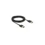 DeLOCK High Speed HDMI Cable with Ethernet - HDMI Type A to HDMI Type A - 0.25 m - Black