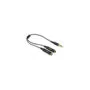 Delock Kabel Audio Splitter Klinkenstecker 3.5 mm 3 Pin to 2 x Klinkenbuchse 3.5 mm 3 Pin 25 cm
