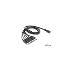 Delock Kabel DC Verteiler 5.5 x 2.1 mm 1 x Buchse to 6 x Stecker