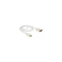 Delock Kabel DisplayPort 1.2 Stecker to DVI 24+1 Stecker Passiv 4K 30 Hz 2 m weiß
