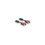 Delock Kabel DVI 24+1 Stecker to DVI 24+1 Stecker 3 m rot Metall